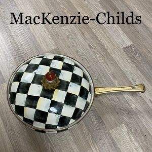 MacKenzie-Childs Courtley Check 9” pan with cover